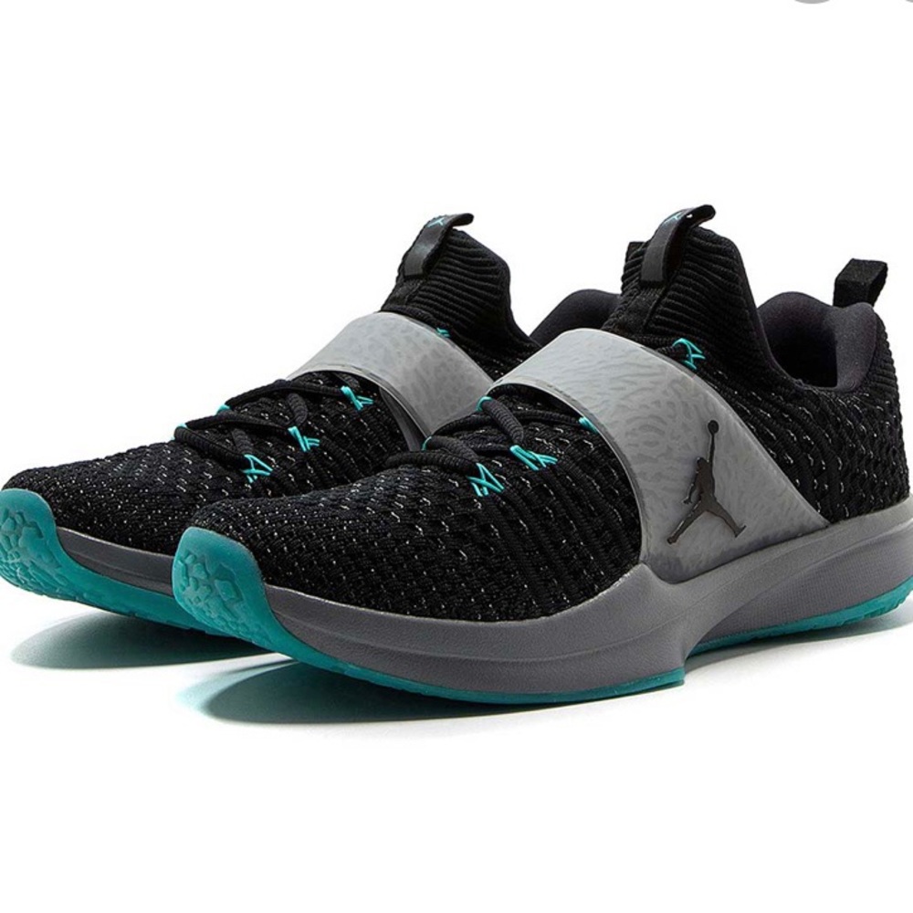 Nike Jordan Trainer 2 Flyknit Black/Gray/ Jade